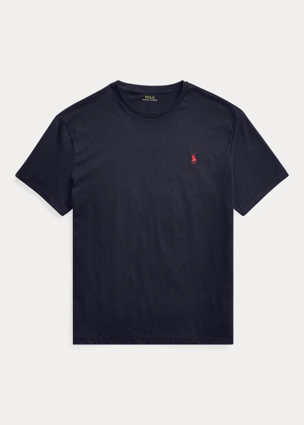 Playeras Polo Ralph Lauren Hombre Negros - Jersey Crewneck - RKPHW2659